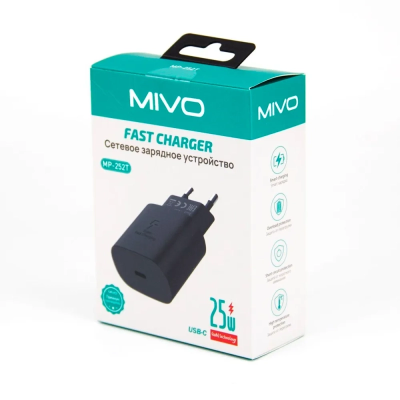 Сетевое зарядное устройство MIVO MP-252T 25w