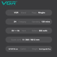 Машинка для стрижки волос Детская VGR V-155 Зеленая