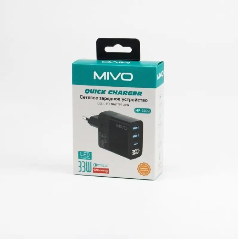 Сетевое зарядное устройство MIVO MP-300Q 33w