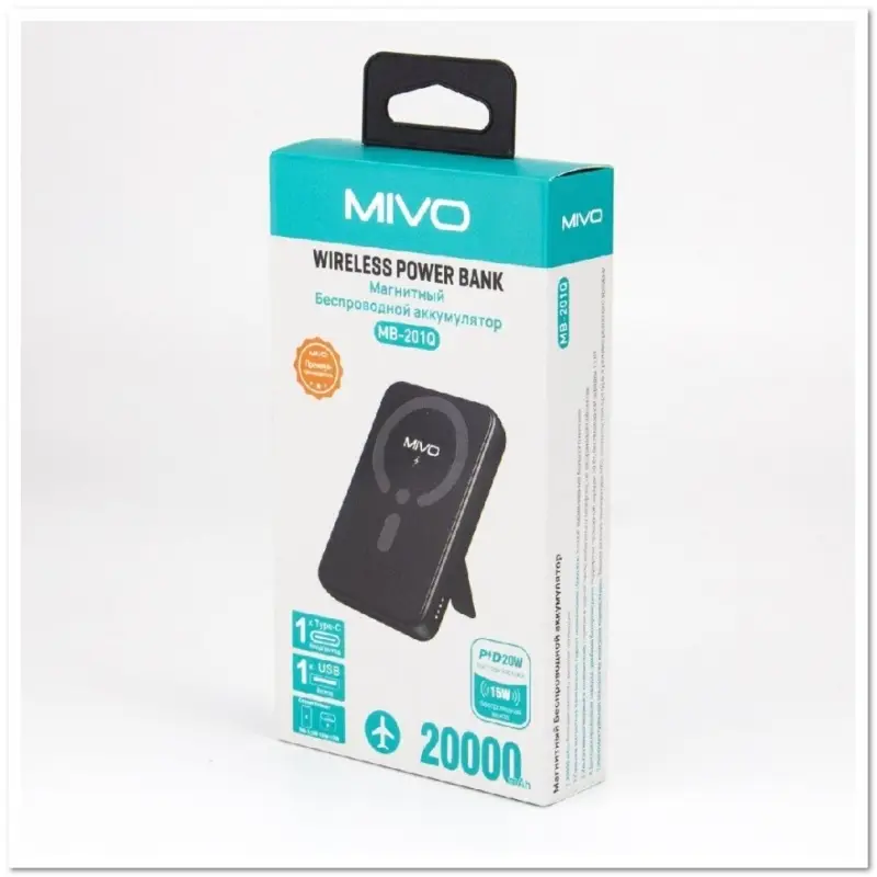 Внешний аккумулятор Powerbank MIVO MB-201Q 20000mAh