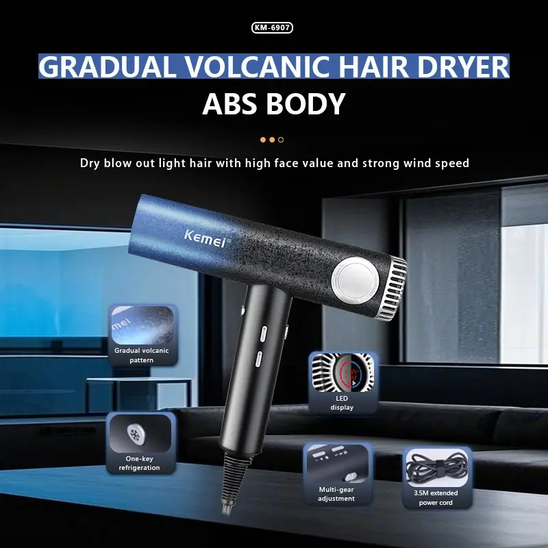Фен для волос KEMEY KM-6907