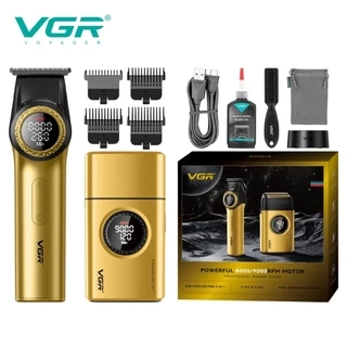 Набор для стрижки волос 2в1 VGR V-977 & V-377 Золотой
