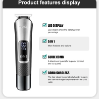 Набор для стрижки волос 5в1 VGR V-111 Набор для стрижки волос 5в1 VGR V-111