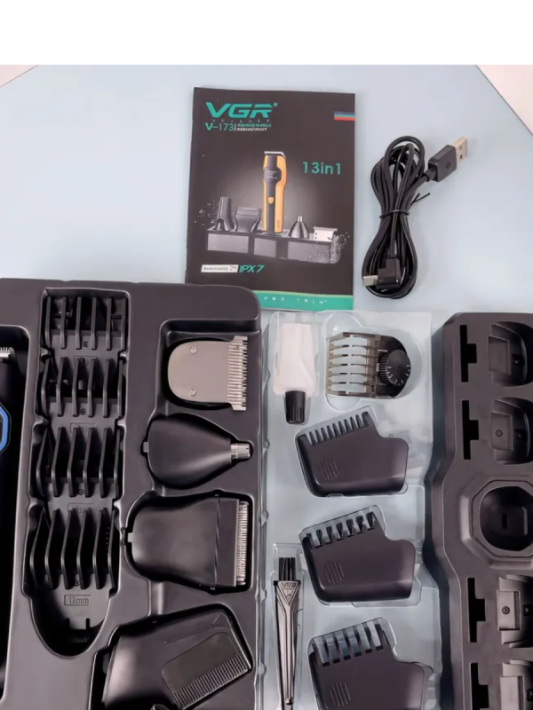 Набор для стрижки волос 13в1 VGR V-173 Синий