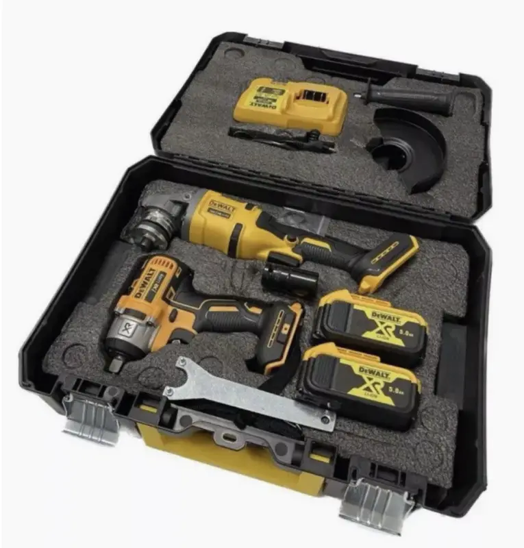 Набор инструментов Гайковерт + Болгарка (2 АКБ)