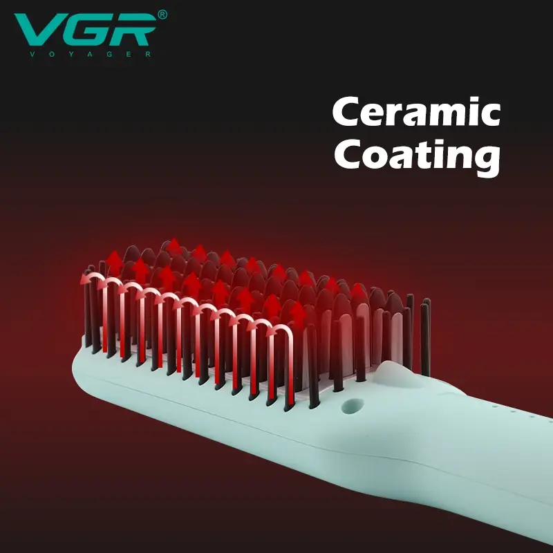 Расческа Щетка Фен VGR V-592 Зеленая