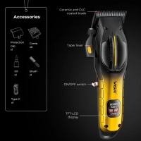 Машинка для стрижки волос VGR V-026 Красная