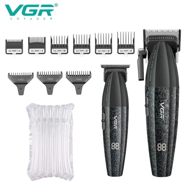 Набор для стрижки волос 2в1 VGR V-640 Черный