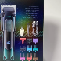 Машинка для стрижки волос VGR V-013 Красная