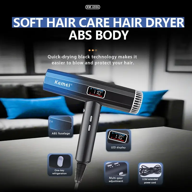 Фен для волос KEMEY KM-6906
