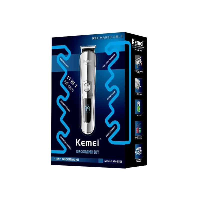 Триммер для стрижки волос 11в1 Kemei KM-8508