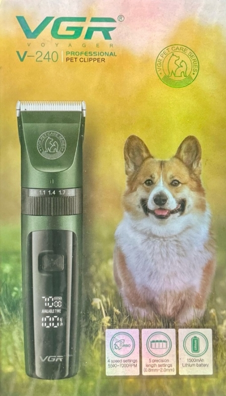 Машинка для стрижки животных VGR V-240 Красная Машинка для стрижки животных VGR V-240 Красная