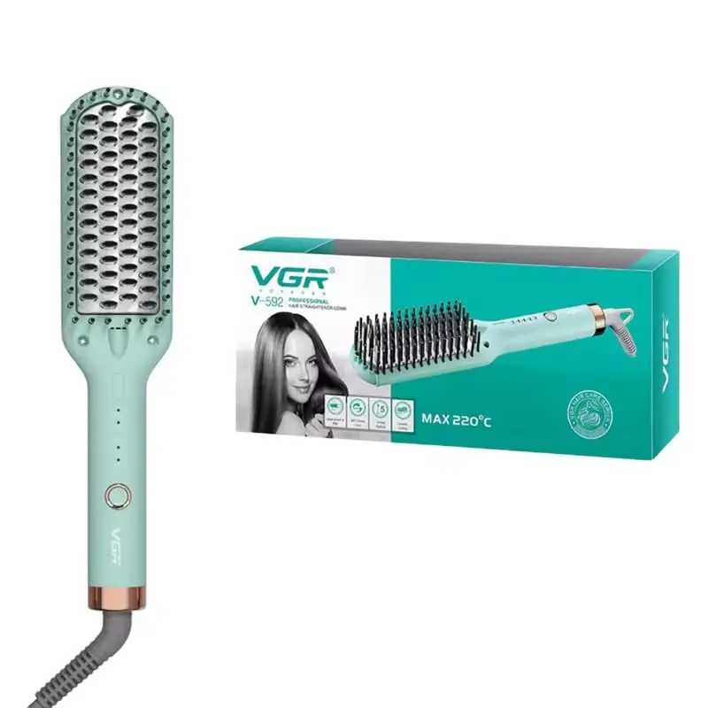 Расческа Щетка Фен VGR V-592 Зеленая