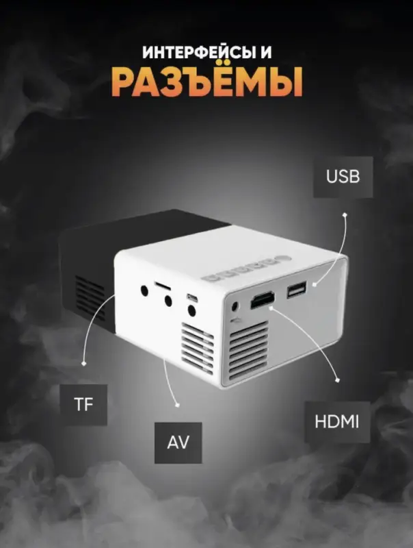 Мини проектор Unic YG-300 Черный