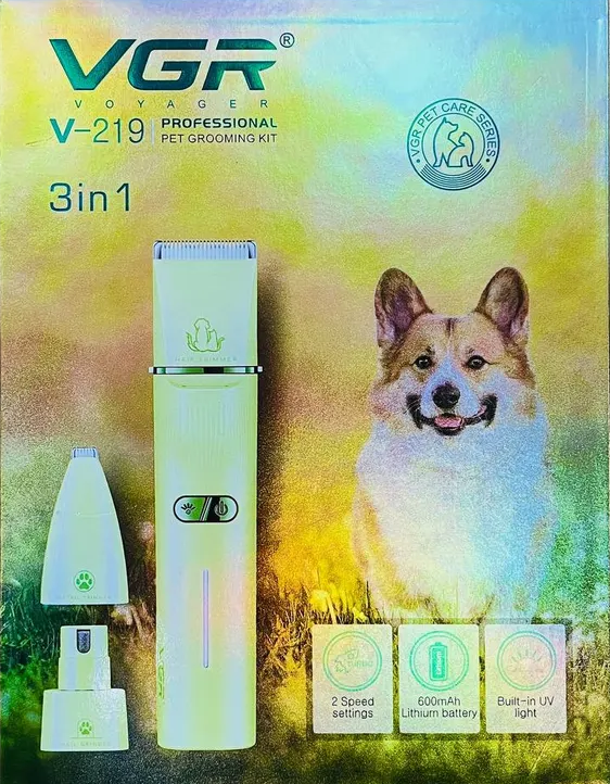 Набор для груминга животных 3в1 VGR V-219 Желтый Набор для груминга животных 3в1 VGR V-219 Желтый