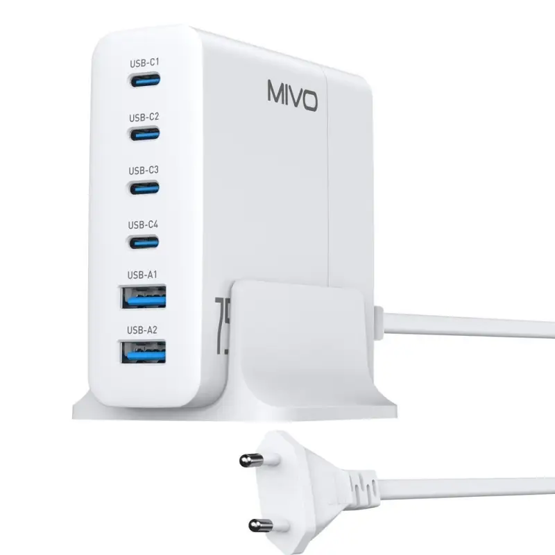 Сетевое зарядное устройство MIVO MP-750Q 75w