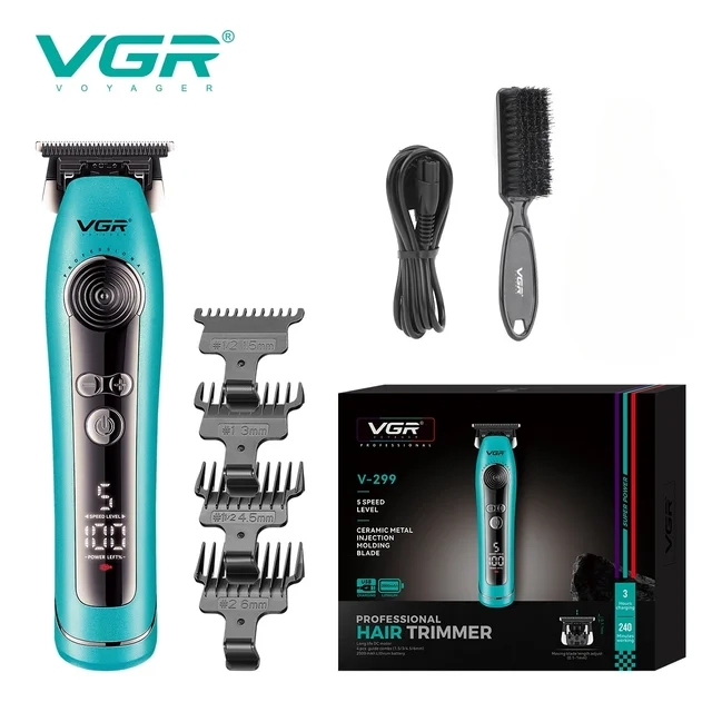 Триммер для стрижки волос VGR V-299 Голубой
