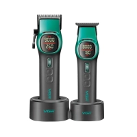 Набор для стрижки волос В кейсе 2в1 VGR V-885 S2 Зеленый