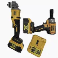 Набор инструментов Гайковерт + Болгарка (2 АКБ)