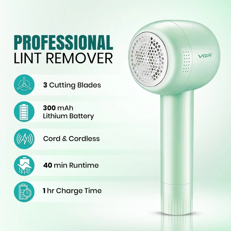 Машинка для удаления катышков VGR V-813 Зеленая