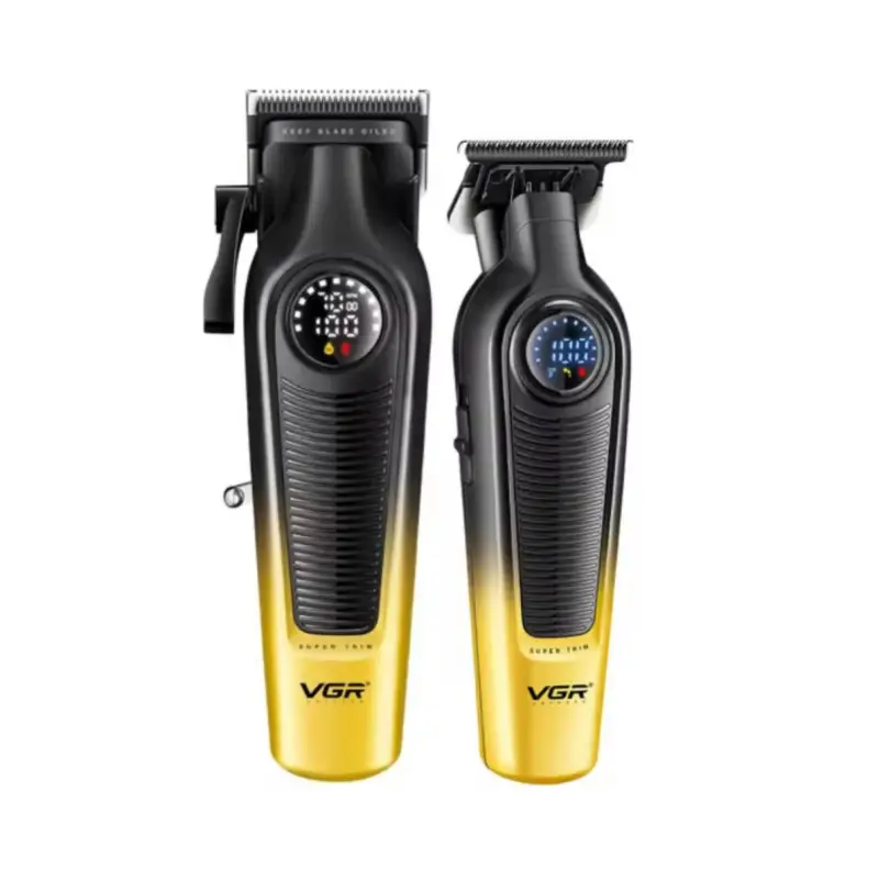 Набор для стрижки волос 2в1 VGR V-196&996 Зеленый
