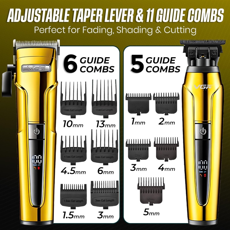 Набор для стрижки волос 3в1 VGR V-694 Желтый
