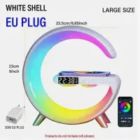 Умная лампа с часами Белая