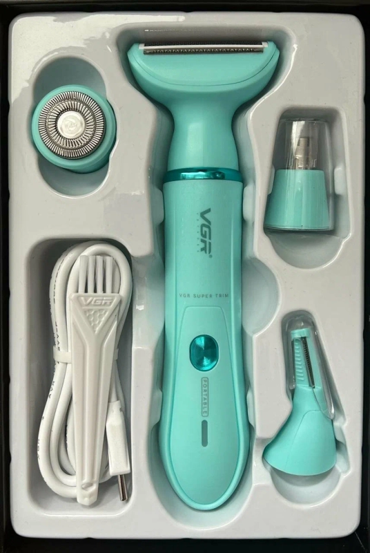 Эпилятор Набор 4в1 VGR V-761 Зеленый