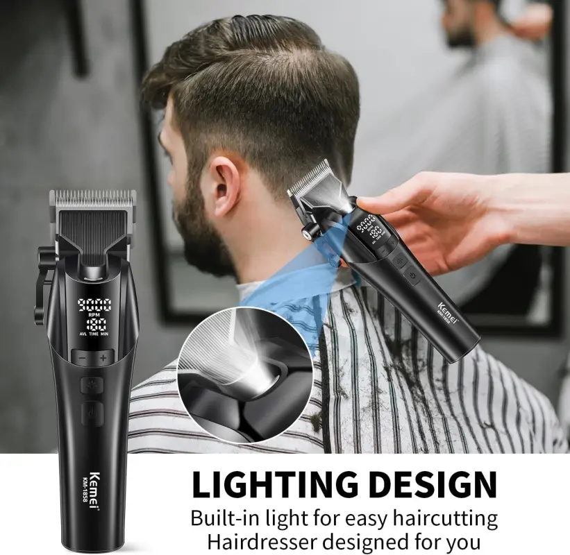 Машинка для стрижки волос Kemei KM-1858