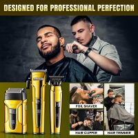 Набор для стрижки волос 3в1 VGR V-694 Желтый Набор для стрижки волос 3в1 VGR V-694 Желтый