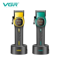 Машинка для стрижки волос VGR V-885C Зеленая