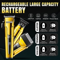 Набор для стрижки волос 3в1 VGR V-694 Желтый Набор для стрижки волос 3в1 VGR V-694 Желтый