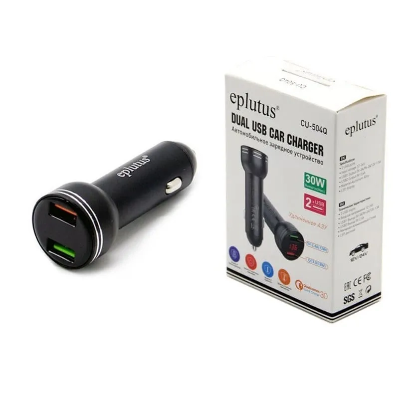 Автомобильное зарядное устройство Eplutus CU-504Q