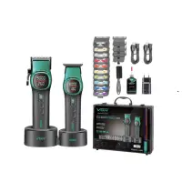 Набор для стрижки волос В кейсе 2в1 VGR V-885 S2 Зеленый