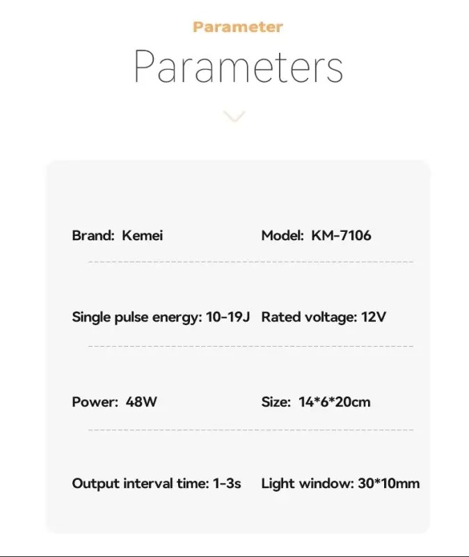 Фотоэпилятор Kemei KM-7106