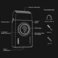 Набор для стрижки волос 2в1 VGR V-977 & V-377 Черный