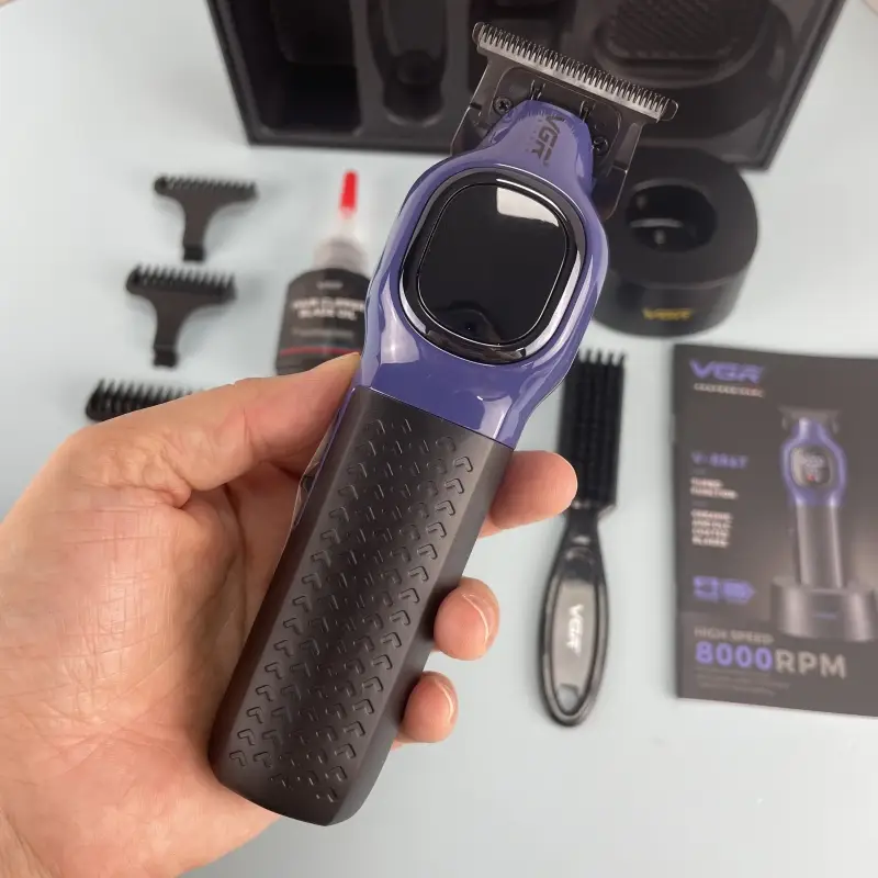Триммер для стрижки волос VGR V-886T Фиолетовый