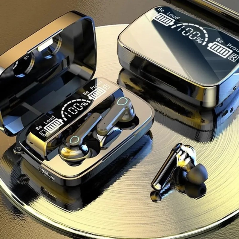 Наушники беспроводные M19 (с фонариком)