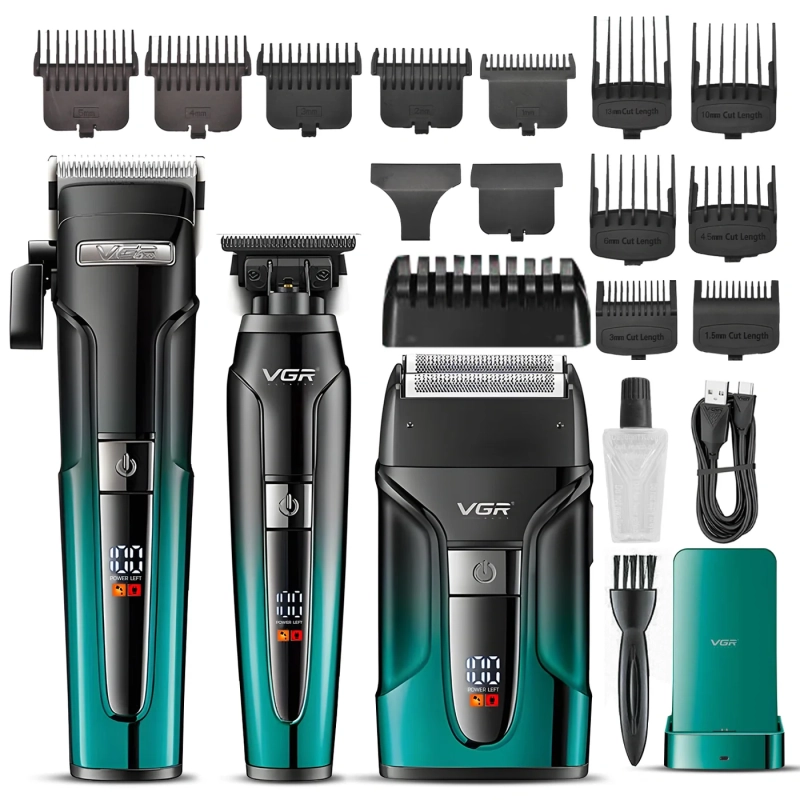 Набор для стрижки волос 3в1 VGR V-694 Желтый