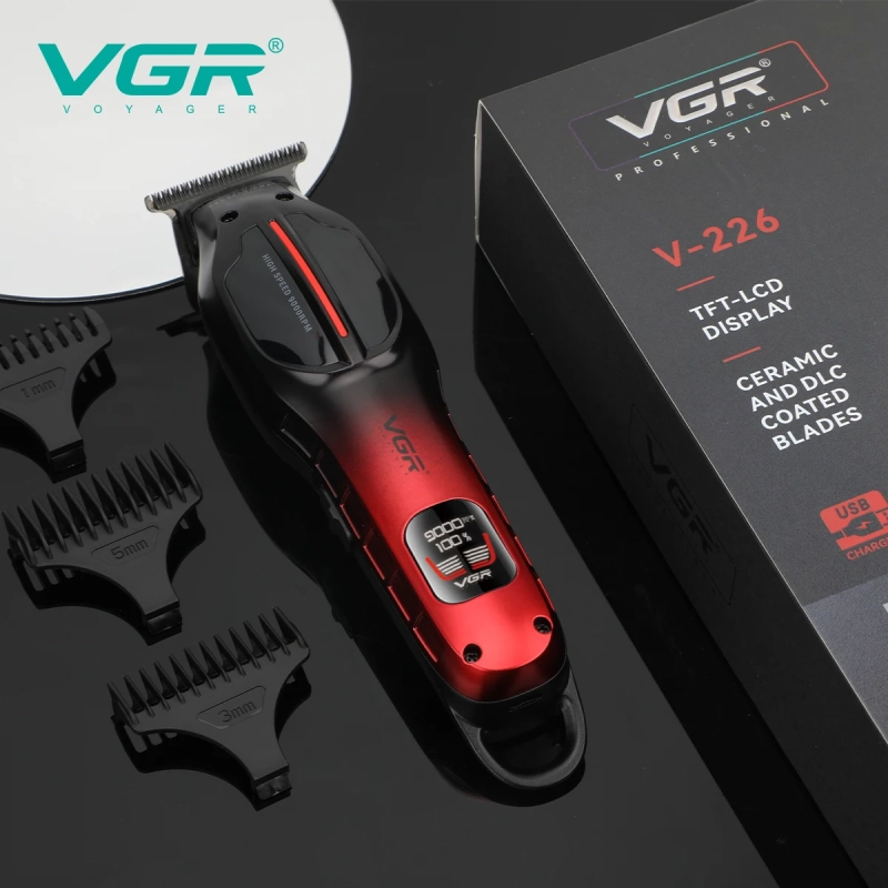 Триммер для стрижки волос VGR V-226 Красный