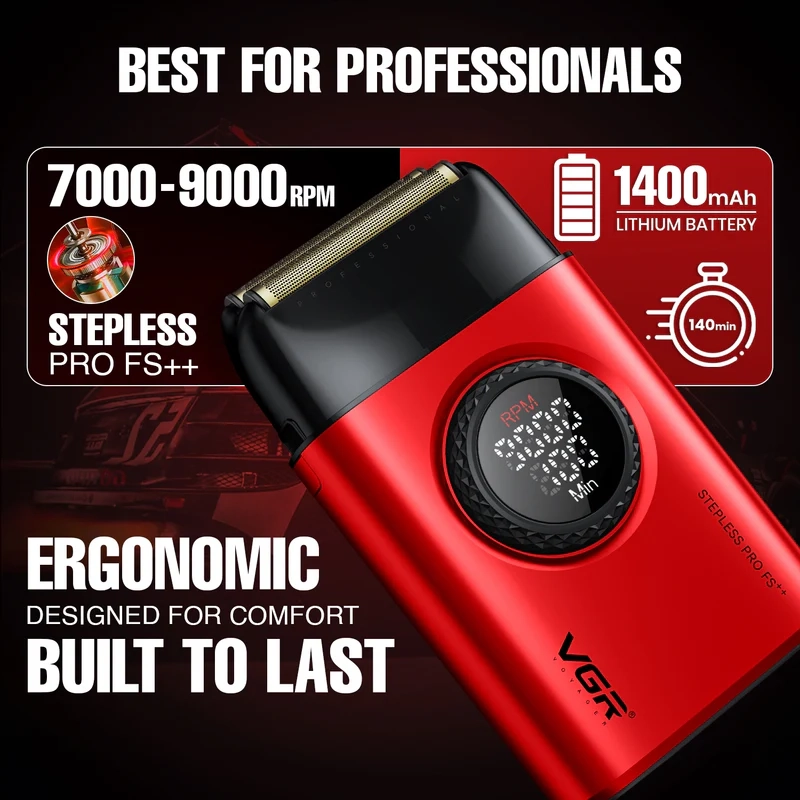 Набор для стрижки волос 2в1 VGR V-977 & V-377 Красный