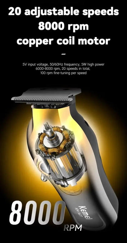 Набор для стрижки волос 3в1 Kemei KM-8557