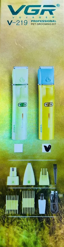 Набор для груминга животных 3в1 VGR V-219 Желтый Набор для груминга животных 3в1 VGR V-219 Желтый