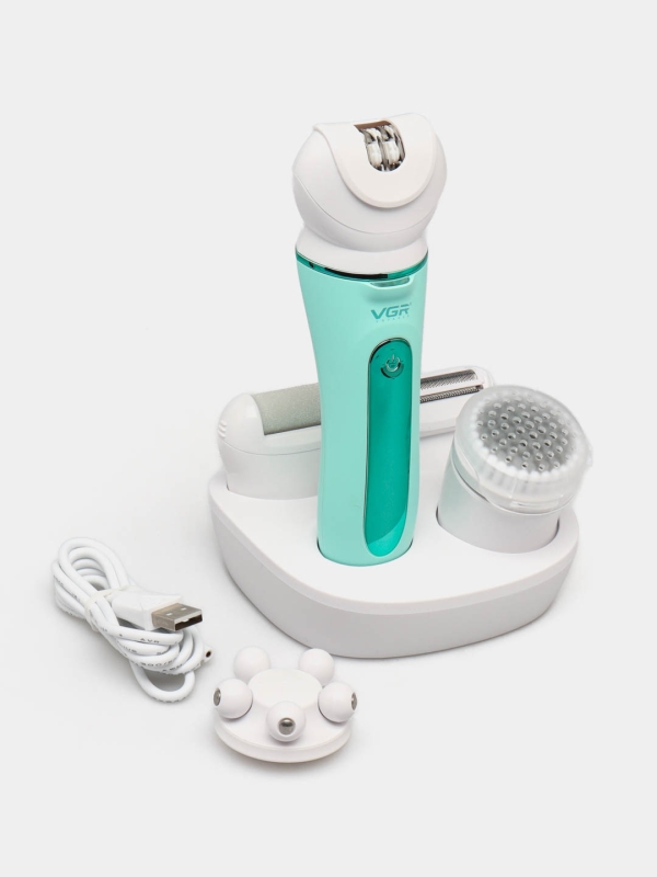 Эпилятор Набор 5в1 VGR V-751 Зеленый Эпилятор Набор 5в1 VGR V-751 Зеленый