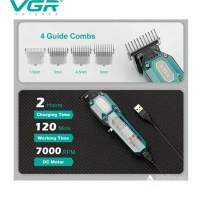 Триммер для стрижки волос VGR V-900 Черный