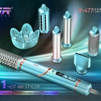 Премиальный набор для укладки волос 7в1 VGR V-477 Бирюзовый