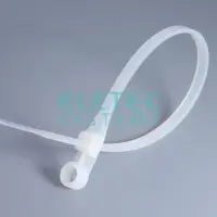 Хомут нейлоновый 300х7,2 бесцветный, с отверстием (100 шт)