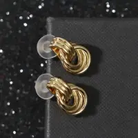 Серьги металл &laquo;Узелок&raquo; надежда, цвет золото