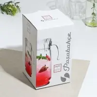 Кувшин стеклянный &laquo;Акватик&raquo;, 1650 мл, прозрачная акриловая крышка