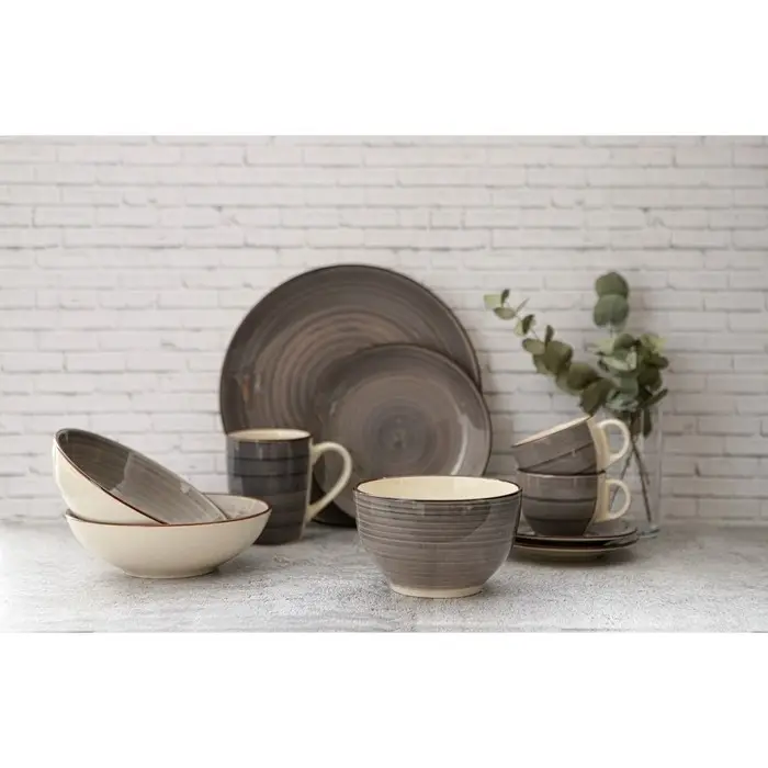 Тарелка керамическая глубокая Доляна &laquo;Морской мир&raquo;, 540 мл, d=18 см, цвет коричневый